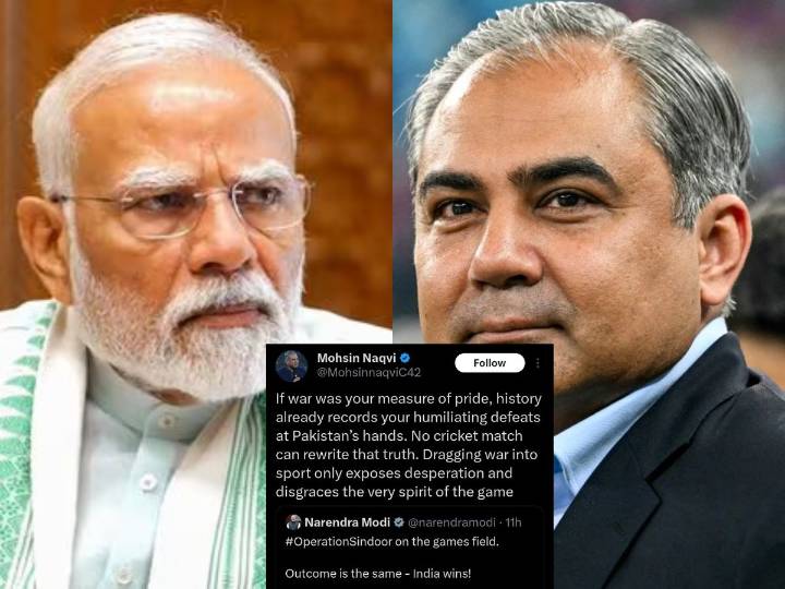 ‘Dragging war into sports’, Mohsin Naqvi Responds to PM Modi After Disappearing with Asia Cup Trophy