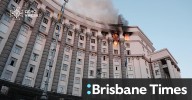 Russia-Ukraine war: Moscow strikes Kyiv government building for first time in largest aerial assault of the war