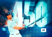 Giancarlo Stanton, llegó a 450 jonrones en su carrera