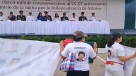 Madres buscadoras reclaman a Abelina López durante desfile por la Independencia (Video)