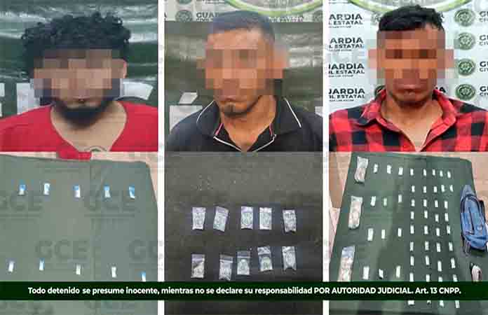 Capturan a tres “narcos” en distintos municipios