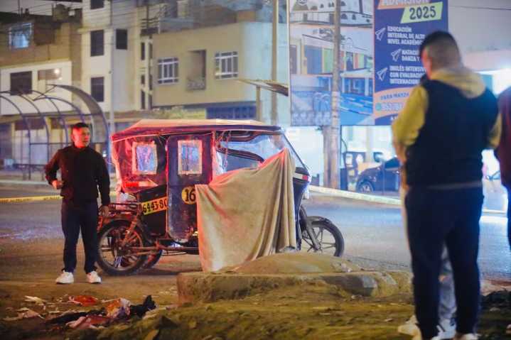 Mototaxista asesinado frente a su hija y esposa en Comas