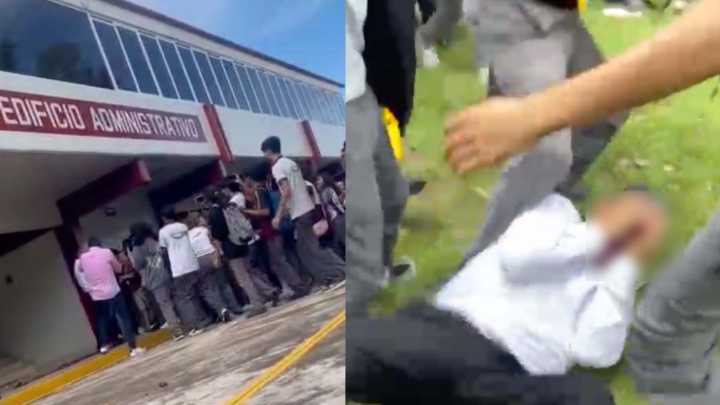 Alumnos del Cetis 78 Protestan y Agreden a Docente en Tamaulipas; Autoridades Investigan