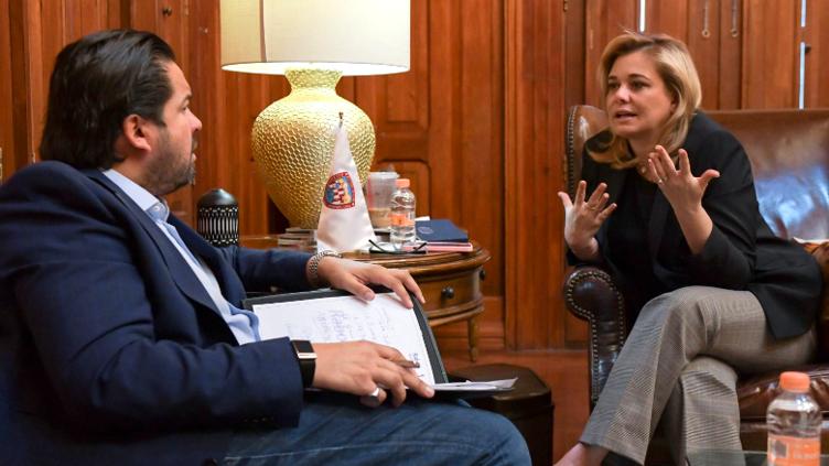 Revisan Maru y Bustillos estatus del ganado, USDA y Expogan