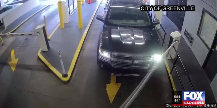 Safety Alert: Greenville parking garage gate warning