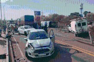 Video muestra el múltiple choque en el puente General Manuel Belgrano que dejó un fallecido
