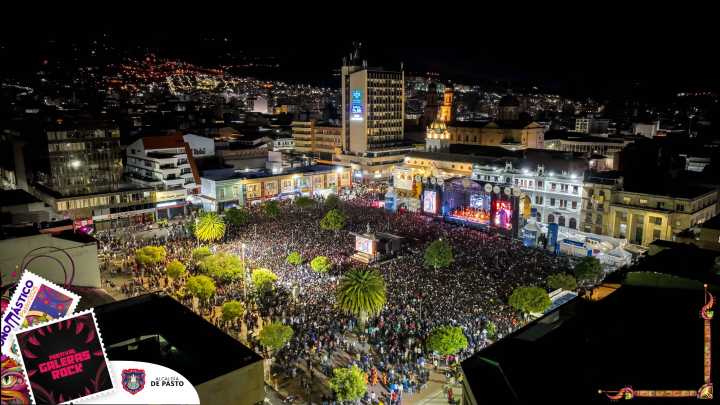Cultura ciudadana y música marcaron el exitoso cierre del Galeras Rock 2025 en la Plaza de Nariño