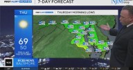 Cloudy start to the workweek before a cooldown in Maryland