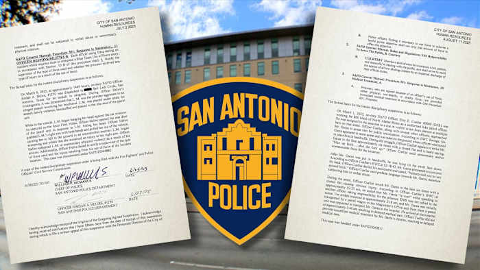 SAPD suspends 2 officers for using excessive force on suspects, records show