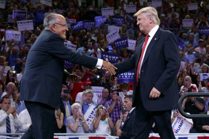 Trump says he’s awarding former New York Mayor Rudy Giuliani the Presidential Medal of Freedom