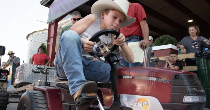 Tenacity and toughness displayed at the kids' pedal tractor pull at The Great Frederick Fair
