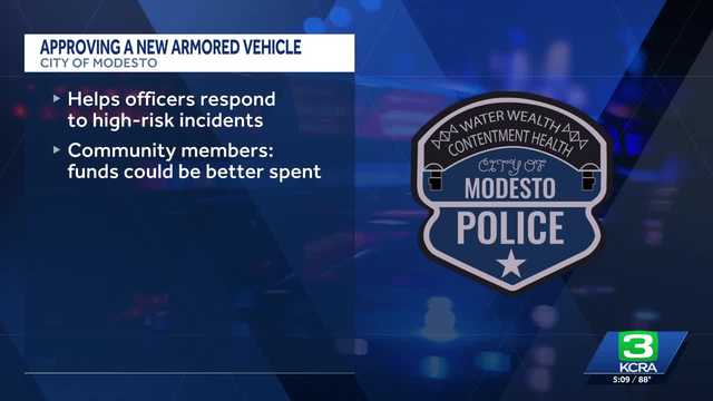 Modesto police to receive new armored vehicle