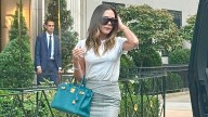 Victoria Beckham Pulls Off Color-Clashing Accessories