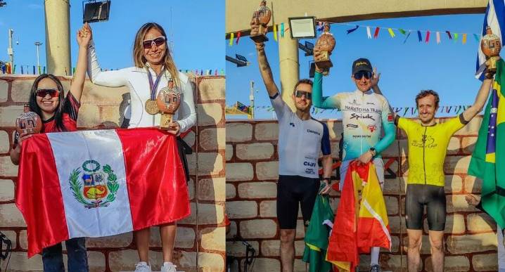 Benito y León conquistaron el ciclismo de montaña en Áncash