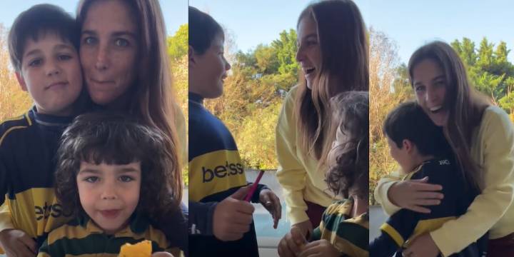 El emotivo momento en el que Juana Repetto le reveló a sus hijos que estaba embarazada: “Van a tener un hermanito”