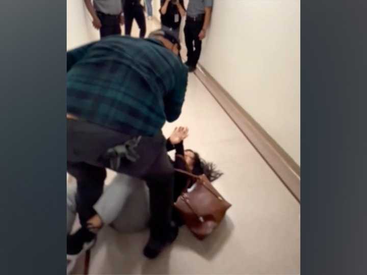 ICE officer 'relieved of current duties' after violent confrontation caught on camera