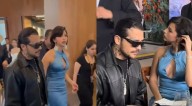 Nodal y Ángela asisten a evento con fuerte seguridad