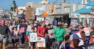 Hundreds join anti-Trump march in Ocean City on Labor Day