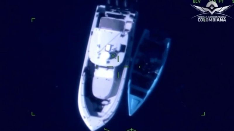 Interceptan una embarcación con drogas en el Caribe, en una operación entre Colombia, República Dominicana y EE.UU.