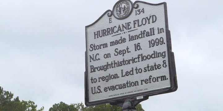 Hurricane Floyd historical marker unveiled in Princeville