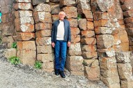 US actor Christopher Lloyd: Back to the Future’s Doc Brown visits Giant’s Causeway
