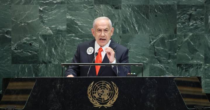 Netanyahu says Israel "must finish the job" against Hamas in Gaza, as U.N. speech prompts walkout