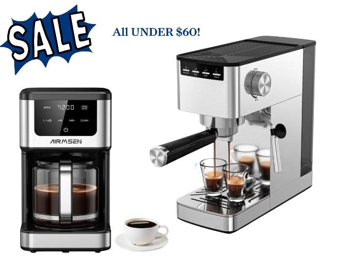 Best Walmart coffee makers under $60: Espresso machines, drip brewers