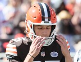 Browns stick with Szmyt despite disastrous debut by former SU kicker