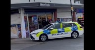 Manhunt underway after 'armed robbery' at frozen food store