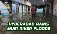 Heavy Rains in Hyderabad: Roads Flood, Water Enters Homes in Karwan Constituency as Musi River Overflows