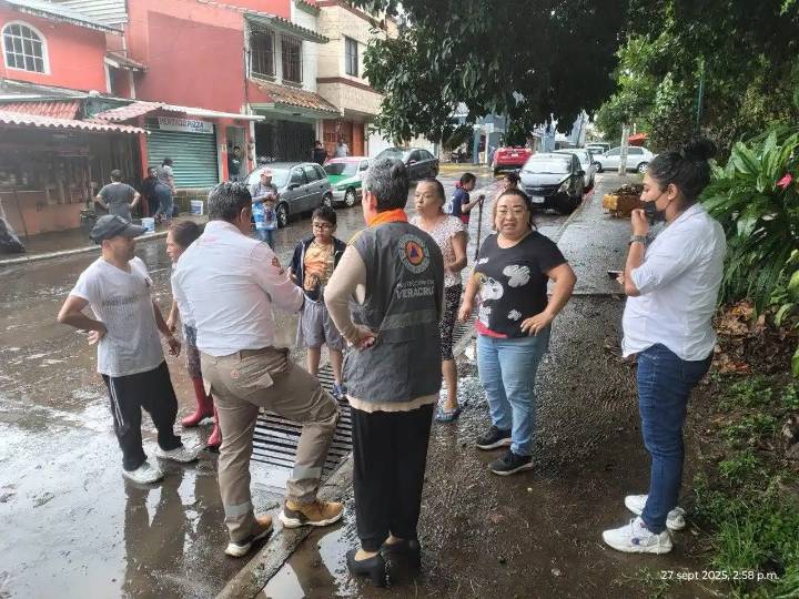 Anegaciones por lluvia en Xalapa y Orizaba