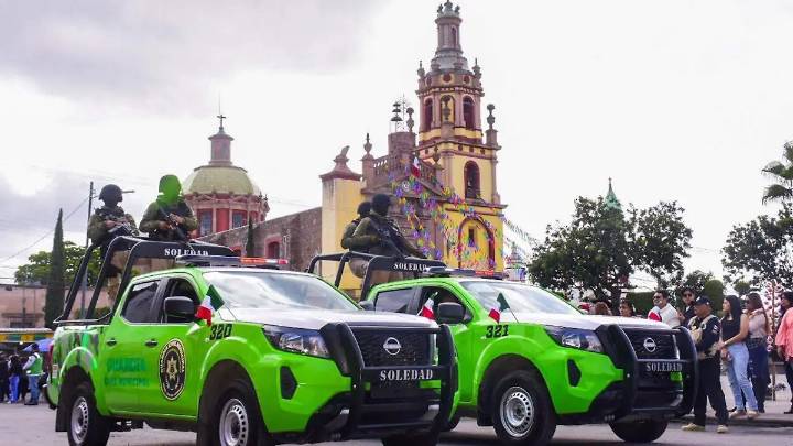 Realizaron desfile cívico por el Grito de Independencia en Soledad