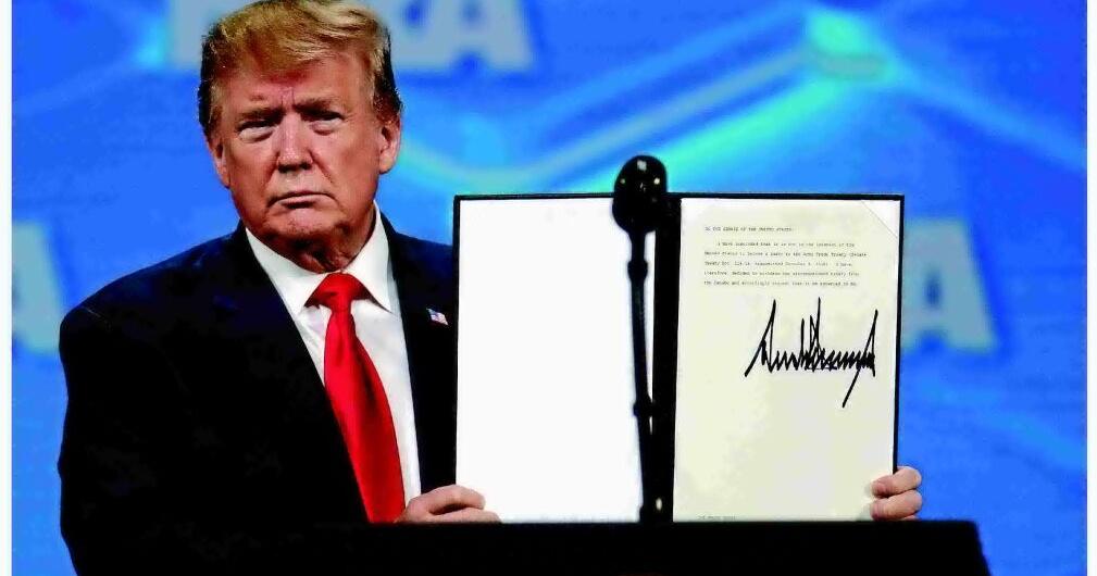 TRUMP'S SIGNATURE UNDER NEW SCRUTINY