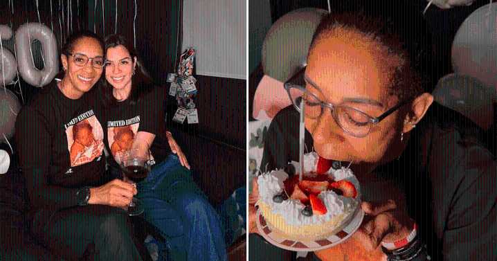 Leyla Chihuán se emociona con tremendo regalo de su novia por sus 50 años