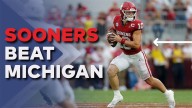 John Mateer has 2 TDs rushing, 1 passing as No. 18 Oklahoma beats No. 15 Michigan 24
