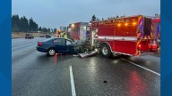Drowsy driver crashes into fire truck in Washington