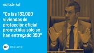 El grado de cumplimiento de las promesas de Sánchez en vivienda es del 0,19%