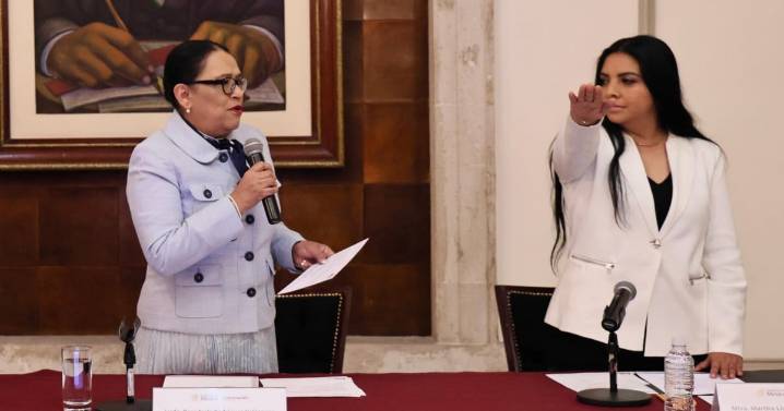 Rosa Icela Rodríguez toma protesta a Martha Lidia Pérez como nueva comisionada Nacional de Búsqueda