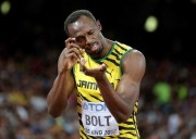 Satisfecho Usain Bolt con sus marcas