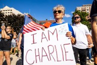 ‘I am Charlie’: See video as hundreds memorialize Charlie Kirk at Michigan State Capitol