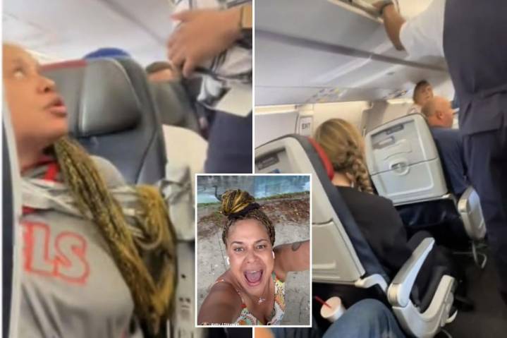 American Airlines passenger Ketty Dilone duct-taped to seat for attacking flight attendant, threatening crew during bizarre mid