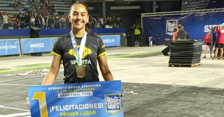 Oro para San Luis: María Milagros Tobares se coronó campeona en los StrongFit Games