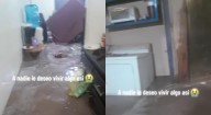 Mujer lloró desconsolada al perder todo por el huracán Lorena