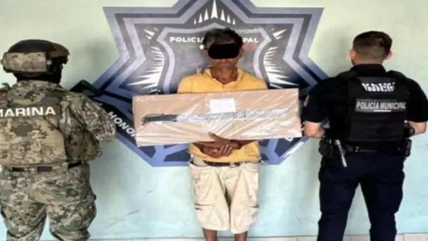 Cae sujeto que portaba arma punzocortante en Pueblo Yaqui