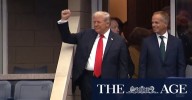 Donald Trump attends US Open final