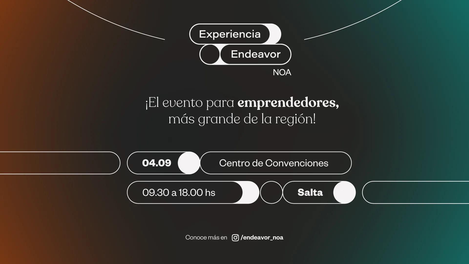 Este jueves llega la Experiencia Endeavor NOA 2025: el encuentro que transforma a los emprendedores del norte argentino