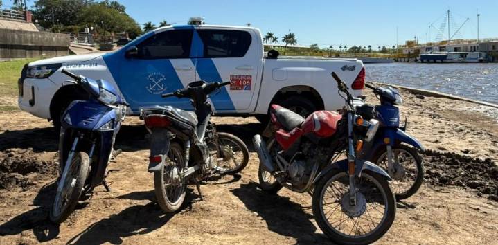 Prefectura concretó la repatriación de motocicletas robadas
