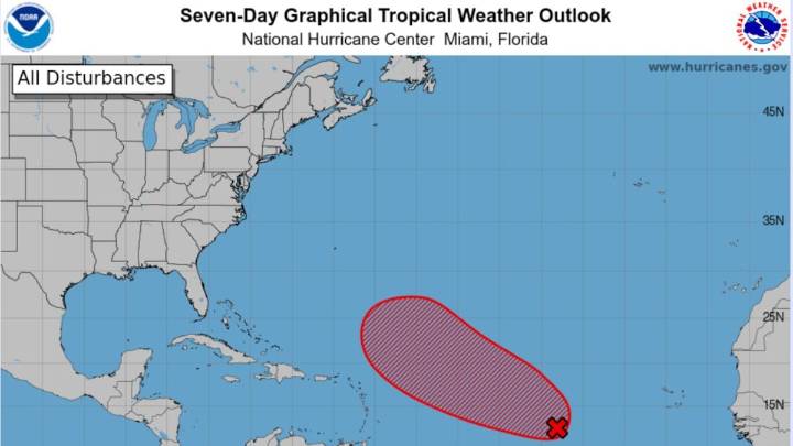 Hurricane center increases chances for Atlantic tropical depression