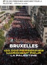 Belgica: miles de manifestantes trazan en Bruselas la Línea Roja para Gaza