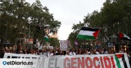 Miles de personas se manifiestan en varias ciudades españolas en apoyo a Gaza y la flotilla Global Sumud
